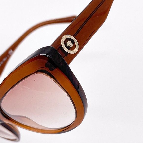 Versace Brown Cat Eye Sunglasses - Picture 6 of 6
